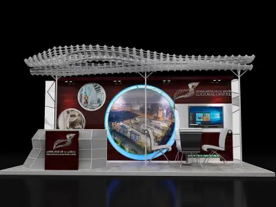 Booth Exhibition Stand a257 3D model