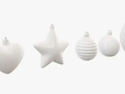 Christmas tree decoration toys 3D model