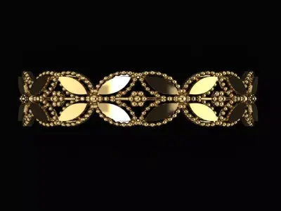 Arabic Tire Ring 3D print model