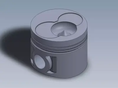 Diesel Piston 2 Valve 3D print model