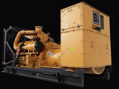 Generator optimized - Game ready- AR VR realtime PBR textures  Low-poly 3D model