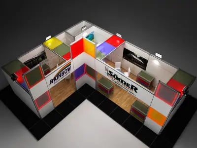 Maxima exhibit fair stand 3D model