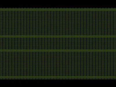 Security Fence - Powder Coated 2400mm Free 3D model