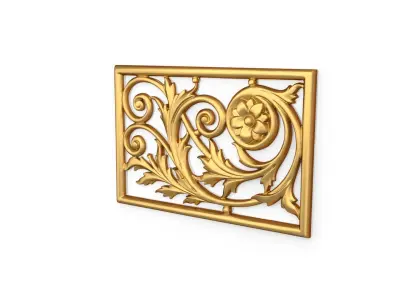 Classic decor ornament 160 3D model