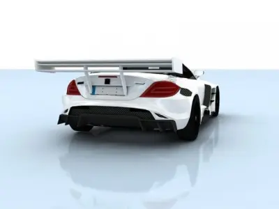 Mercedes-Benz SLR-Mclaren 722 Cabrio Tuned 3D model