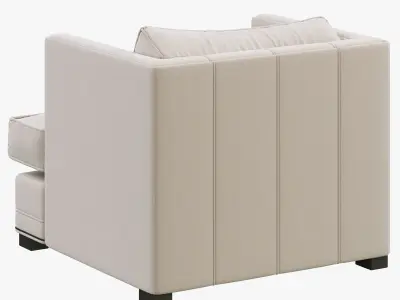 Restoration Hardware Easton Upholstered Chair 3D model