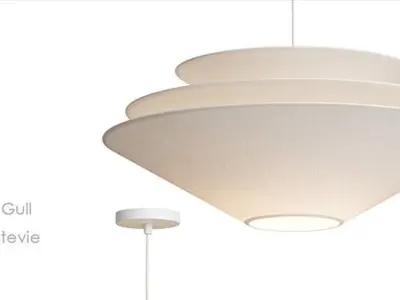 Gull Stevie WestElm lamp 3D model
