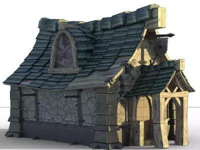 Blacksmith Fantacy House 3D model