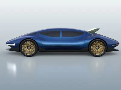 Excalibur V2- Futuristic Super Limousine 3D model