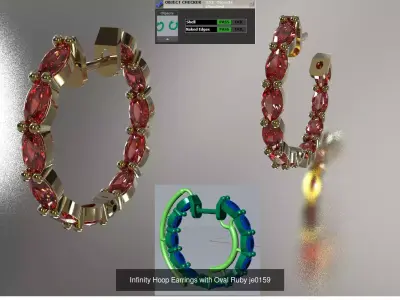 The Grand Statement STL 3D Earring Collection 3D Model Pack