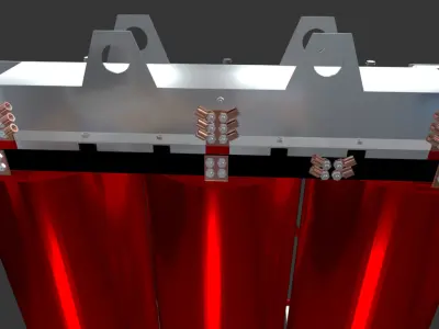 Transformador de resina fundida 1250k VA 20k V Low-poly 3D model