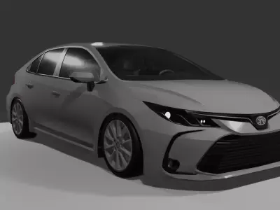 Toyota Corolla E210 XII Low-poly 3D model