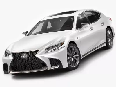 Lexus LS500 F-sport 2018 3D model