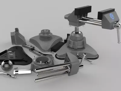 Portable Vice 3D model