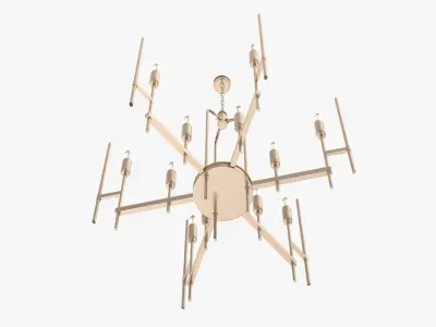 Hudson Valley Bari Chandelier Low-poly 3D model