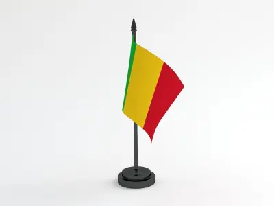 Table Flag Mali 3D model