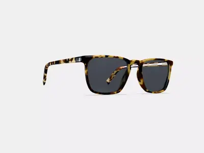 Sutton Sunglasses in Walnut Tortoise 3D model