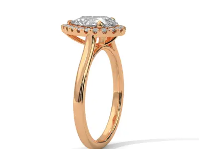 solitaire ring with detail images and 360 render videos 33 3D print model