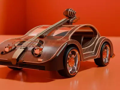 Violin car 3D model