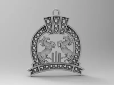 dije herradura caballo  3D print model