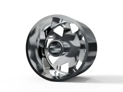 FRONT forgiato Forata DURO DUALLY WHEEL 3D print model