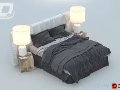 Roux Bed 3D model