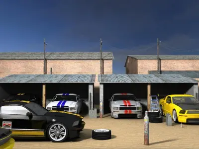 Street Drivers Low-poly 3D model