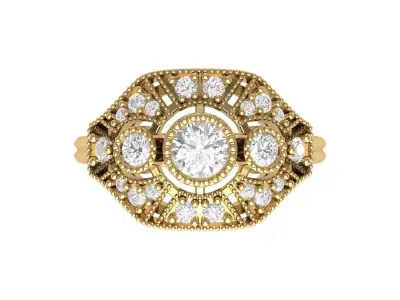 Wedding Ring  3D print model 54