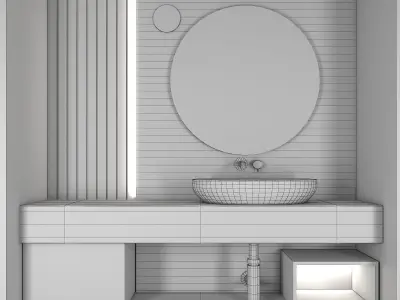 Bathroom furniture 04 Free 3D model