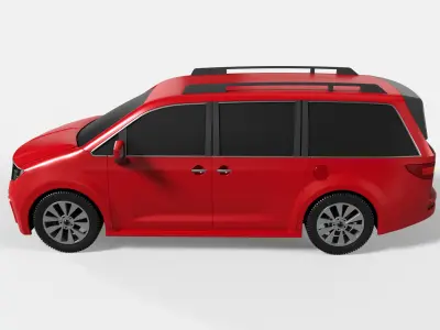 Minivan Car 3D model