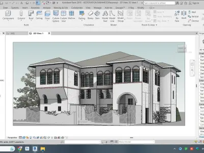 Restoration Traditional Albanian House in Revit 2019  3D model