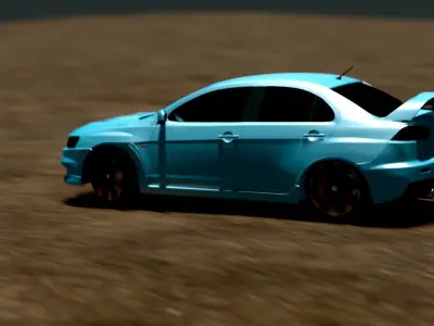 Car Rigged Model 3D model