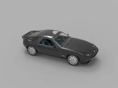 1981 Porsche 928 3D model purchase