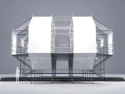 Layher Structure Pavilion 4 3D model