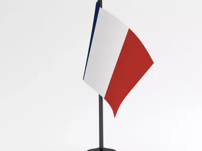 Table Flag France 3D model
