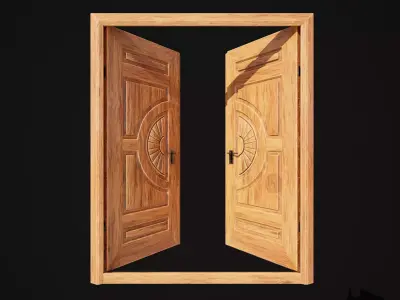 Hinged Doubledoor 02 3D model