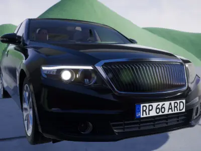 Luxury Car Low-poly 3D model