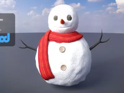 Snowman 3D model order