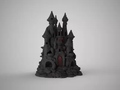 Aquarium Castle 3D print model