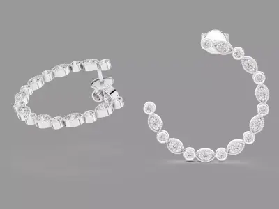 Diamond Hoops  3D print model