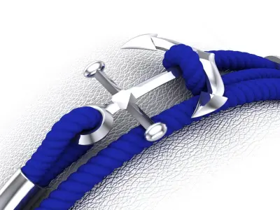 Anchor Bracelet 3D print model