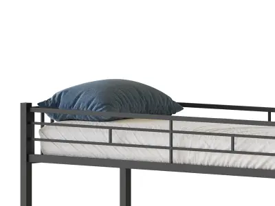 Metal Triple Bunk Beds 3D model