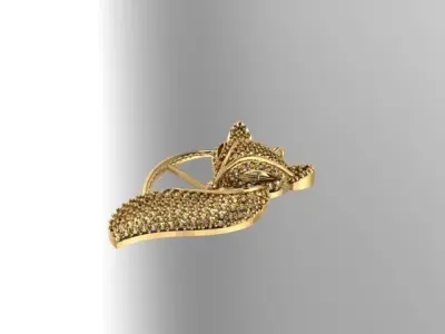 fox necklace 3D print model