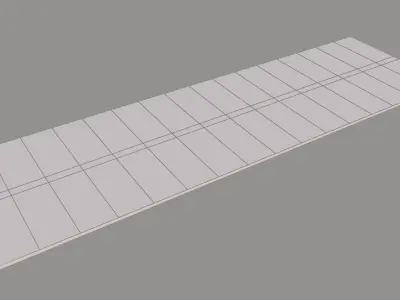 2D Road Surface Low-poly 3D model
