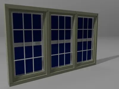 Double hung window Free 3D model