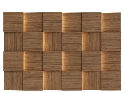 Decorative Wall Panel 01 Low-poly 3D model