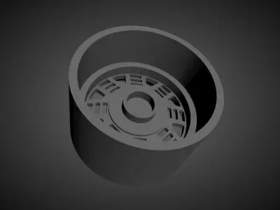 Fatlace Ame F-Zero1 scalable and Printable rim  3D print model