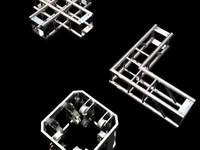 Metal Truss System High Detail 3D model