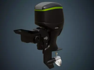 Outboard Motor 1 Basic 3D model