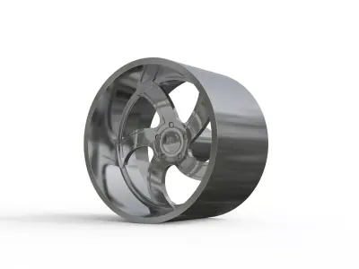 INTRO Twisted Flow WHEEL 3D PRINT MODEL  3D print model